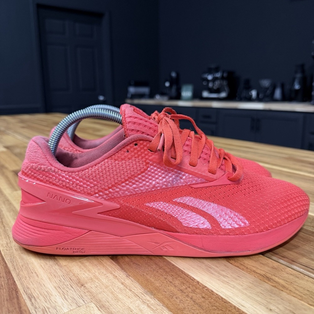 Reebok Nano X3 Shoes Mens Size 9 Red Training CrossFit Athletic Sneakers Cherry
